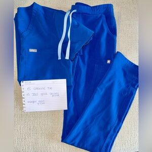 FIGS Royal Blue Scrub Set